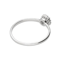 PT900 ダイヤモンド0.1ct ヘイロー リング