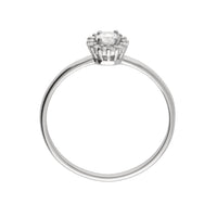 PT900 ダイヤモンド0.1ct ヘイロー リング