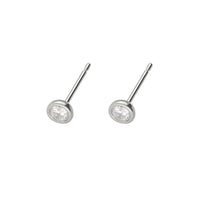 PT900 計0.2ct ダイヤモンド 覆輪 ピアス