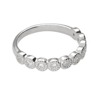 PT950 K18 ダイヤモンド 0.3ct ミル エタニティリング