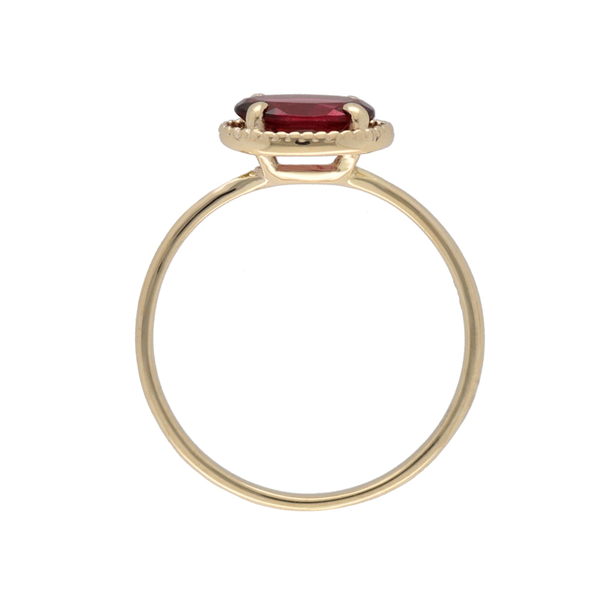 K10 ロードライトガーネット オーバル ミル リング – anybelle