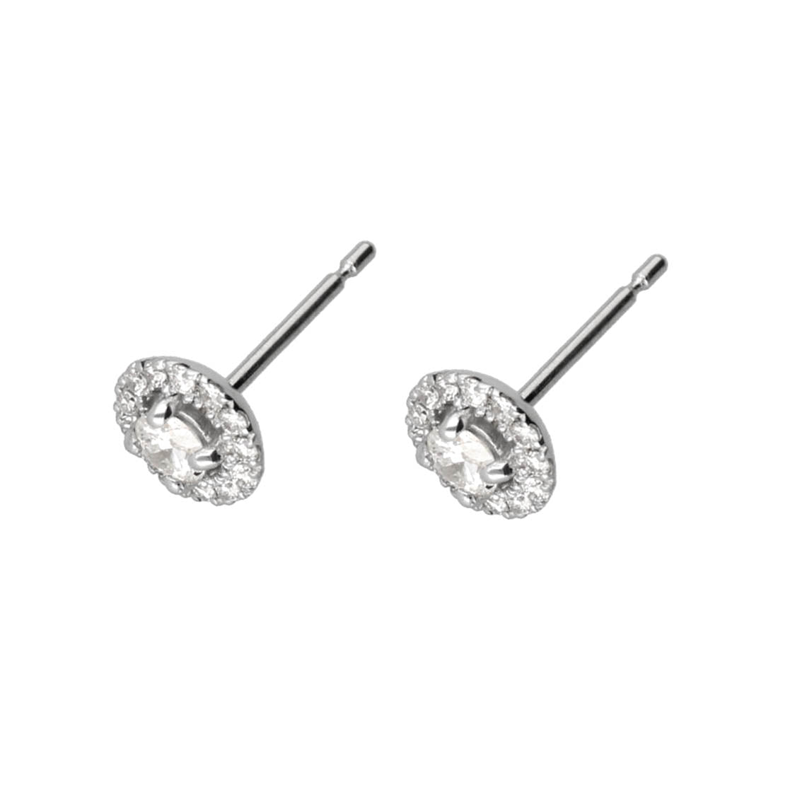 PT900 計0.2ctダイヤモンド ヘイロー ピアス – anybelle PT900 計0.2ctダイヤモンド ヘイロー ピアス – anybelle