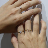 K10 ダイヤモンド 3pc リング