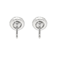 PT900 計0.3ctダイヤモンド ヘイロー ピアス