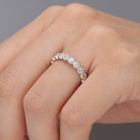 PT950 K18 ダイヤモンド 0.3ct ミル エタニティリング