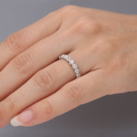 PT950 K18 ダイヤモンド 0.3ct ミル エタニティリング