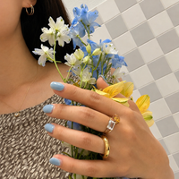 K10 ダブルライン フープピアス