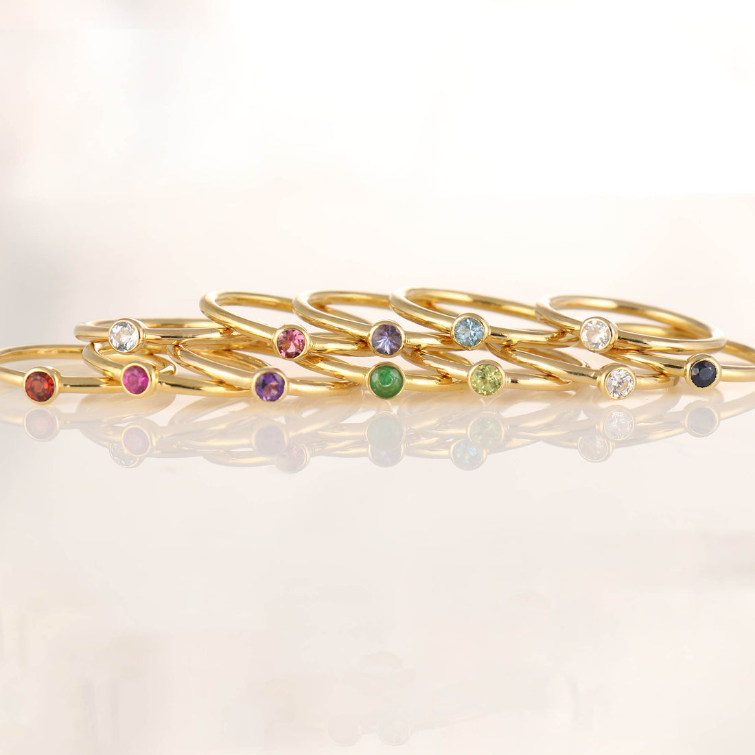 SV925 カラーストーン TSUBOMI リング