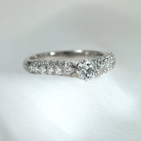 PT900 ダイヤモンド 0.3ct パヴェデザイン リング