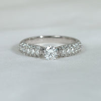 PT900 ダイヤモンド 0.3ct パヴェデザイン リング