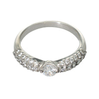 PT900 ダイヤモンド 0.3ct パヴェデザイン リング