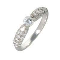 PT900 ダイヤモンド 0.3ct パヴェデザイン リング
