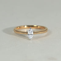 K18 ダイヤモンド0.3ct マーキスカット リング