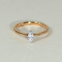 K18 ダイヤモンド0.3ct マーキスカット リング