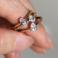 K18 ダイヤモンド0.3ct オーバルカット エタニティ リング