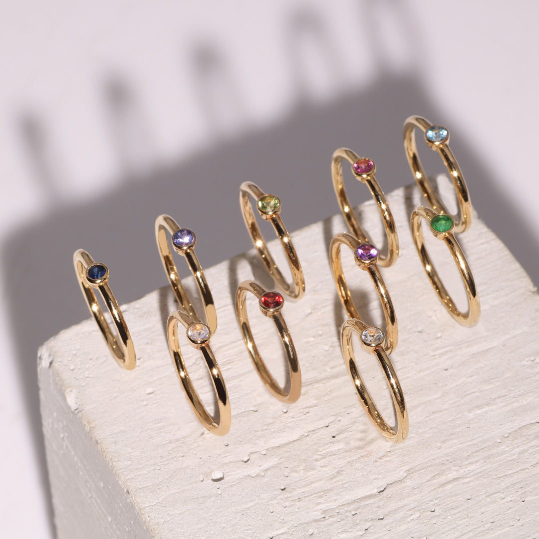 SV925 カラーストーン TSUBOMI リング