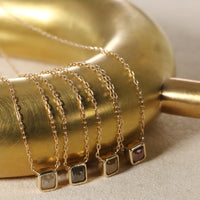 【1点物】K10 ナチュラルダイヤモンド ホワイト ネックレス