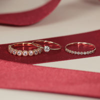 K10 ダイヤモンド0.1ct 覆輪 リング