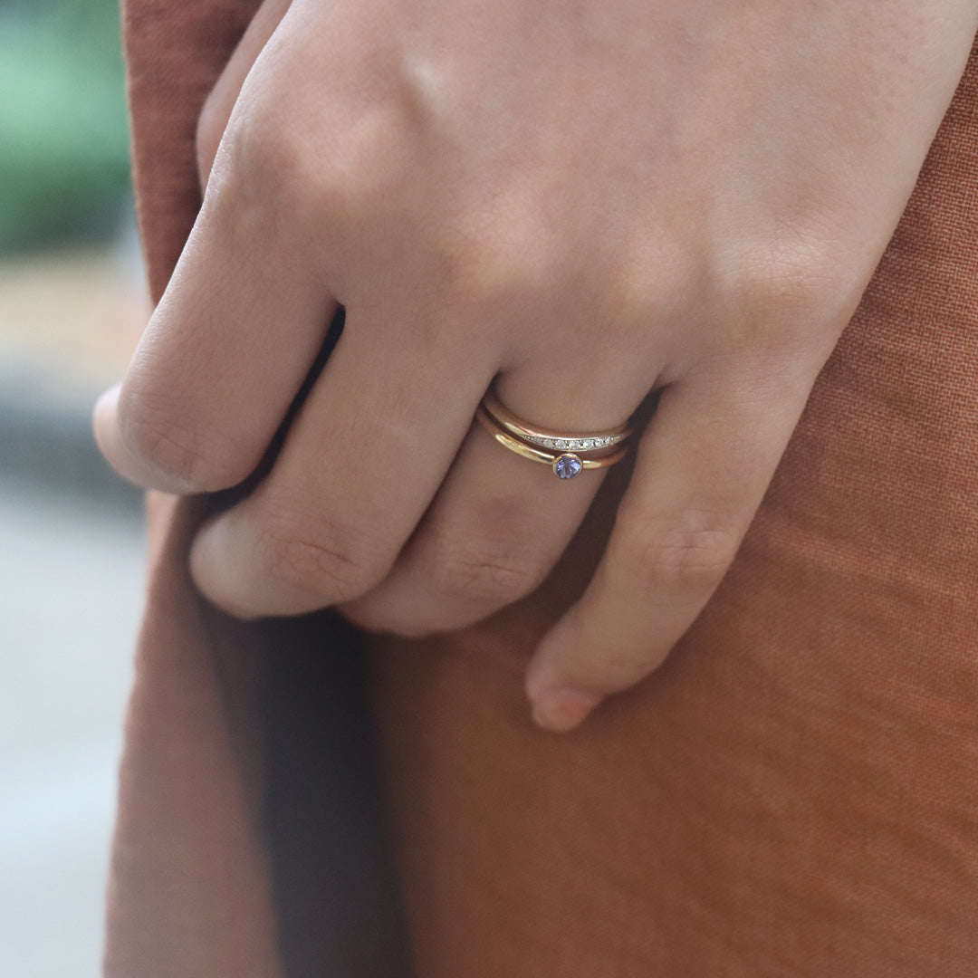 SV925 カラーストーン TSUBOMI リング