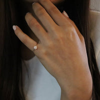 K10 ダイヤモンド0.1ct ヘイロー リング