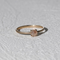 【1点物】K10 ナチュラルダイヤモンド ピンク リング