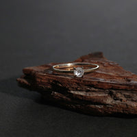 【1点物】K10 ナチュラルダイヤモンド ホワイト リング