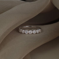 PT950 K18 ダイヤモンド 0.3ct ミル エタニティリング