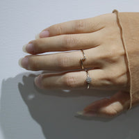 K10 ダイヤモンド0.1ct ヘイロー リング