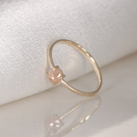 【1点物】K10 ナチュラルダイヤモンド ピンク リング