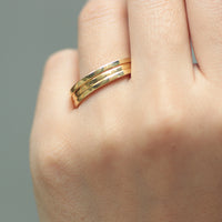 K18 ルシード5.0mm センターライン リング