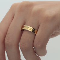 K18 ルシード5.0mm センターライン リング