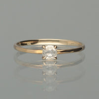 【1点物】K10 ナチュラルダイヤモンド ホワイト リング