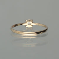 【1点物】K10 ナチュラルダイヤモンド ホワイト リング