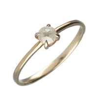 【1点物】K10 ナチュラルダイヤモンド ホワイト リング