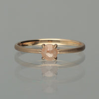 【1点物】K10 ナチュラルダイヤモンド ピンク リング