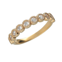 PT950 K18 ダイヤモンド 0.3ct ミル エタニティリング