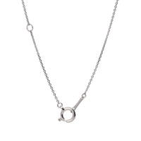 PT900 K18 ダイヤモンド 0.3ct フラワー ネックレス