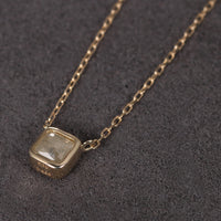 【1点物】K10 ナチュラルダイヤモンド ホワイト ネックレス