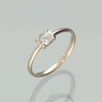 【1点物】K10 ナチュラルダイヤモンド オーバル ローズカット リング