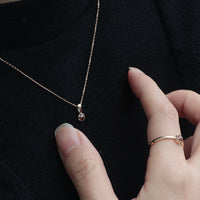 K10 ナチュラルダイヤモンド ヘキサゴンカット ミル ネックレス