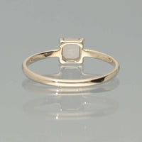 【1点物】K10 ナチュラルダイヤモンド シュガーローフカット サイドメレ リング