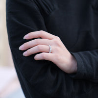 PT900 ダイヤモンド 0.3ct パヴェデザイン リング