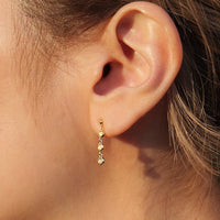 K18 ダイヤモンド 3pc ピアス