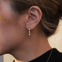 K10 ダイヤモンド 3pc ピアス