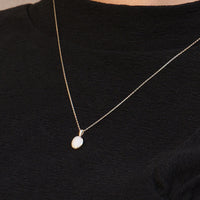 K10 オパール 覆輪 ネックレス