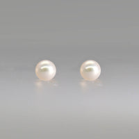 K18 6mm アコヤパール ピアス