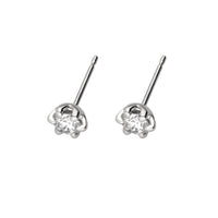 PT900 計0.4ct ダイヤモンド 6本爪 ピアス