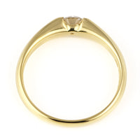 プラチナ K18 ダイヤモンド 0.3ct 伏せ込みデザイン リング