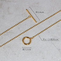 SV925 ゴールド マンテル チェーン ネックレス