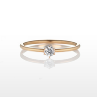 PT900 K18 ダイヤモンド 0.1ct ストレート リング